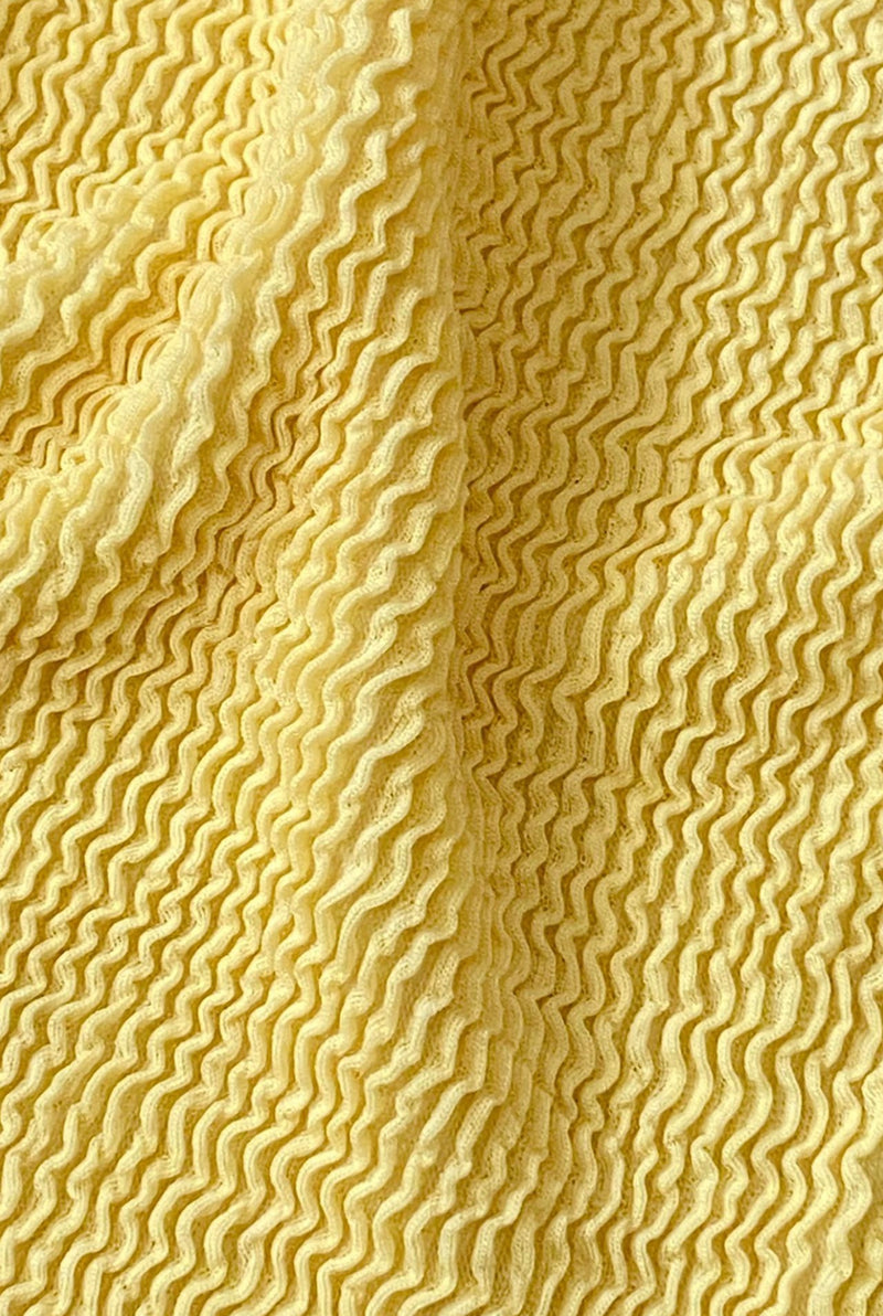 Crinkle Fabric | Yellow | 5 Meters